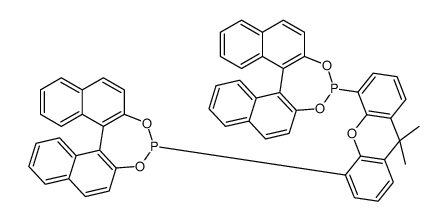 (11bS,11′bS)-4,4′-(9,9-DiMethyl-9H-xanthene-4,5-diyl)bis-dinaphtho[2,1-d:1′,2′-f][1,3,2]dioxaphosphepin Structure