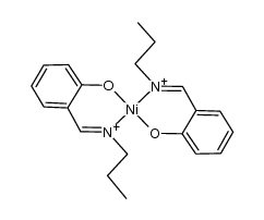 [nickel(II)bis(N-propylsalicylideneiminate)]结构式