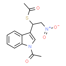 S-{1-(1-acetyl-1H-indol-3-yl)-2-nitroethyl} ethanethioate picture