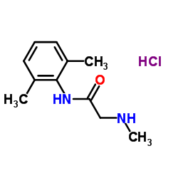 N-(2,6-Dimethylphenyl)-N2-methylglycinamide hydrochloride (1:1)结构式
