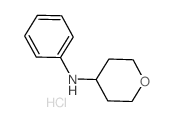 N-PHENYL-TETRAHYDRO-2H-PYRAN-4-AMINE HYDROCHLORIDE Structure