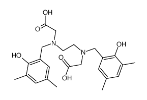 N,N'-di(3,5-dimethyl-2-hydroxybenzyl)ethylenediamine-N,N'-diacetic acid结构式