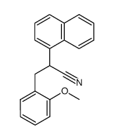 3-(2-METHOXYPHENYL)-2-(NAPHTHALEN-1-YL)PROPANENITRILE结构式