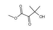 Methyl-3-hydroxy-3-methyl-2-oxobutyrat Structure