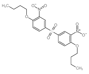 1-butoxy-4-(4-butoxy-3-nitro-phenyl)sulfonyl-2-nitro-benzene Structure