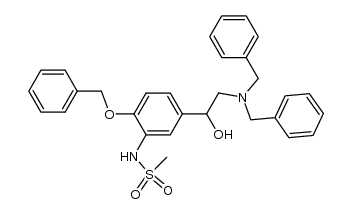 N-[2-benzyloxy-5-(2-dibenzylamino-1-hydroxyethyl)phenyl]methanesulfonamide Structure