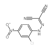 Propanedinitrile,2-[2-(2-chloro-4-nitrophenyl)hydrazinylidene]-结构式