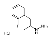 [1-(2-fluorophenyl)propan-2-ylamino]azanium,chloride结构式