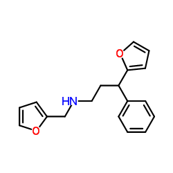3-(2-Furyl)-N-(2-furylmethyl)-3-phenyl-1-propanamine Structure