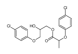 [3-(4-chlorophenoxy)-2-hydroxypropyl] 2-(4-chlorophenoxy)propanoate结构式