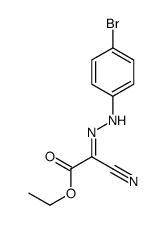 ethyl 2-[(4-bromophenyl)hydrazinylidene]-2-cyanoacetate Structure