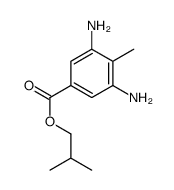 2-methylpropyl 3,5-diamino-4-methylbenzoate结构式