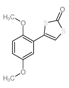 1,3-Dithiol-2-one,4-(2,5-dimethoxyphenyl)-结构式