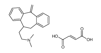 but-2-enedioic acid,N,N-dimethyl-2-(11-methylidene-5,6-dihydrodibenzo[2,1-b:2',1'-f][7]annulen-5-yl)ethanamine Structure