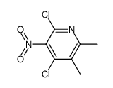 2,4-Dichloro-5,6-Dimethyl-3-nitro-pyridine Structure