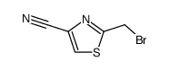 2-(bromomethyl)thiazole-4-carbonitrile Structure