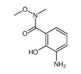 3-Amino-2-hydroxy-N-methoxy-N-methylbenzamide structure