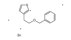 trimethyl-[3-(2-phenylmethoxyethyl)thiophen-2-yl]stannane结构式