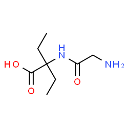 Butanoic acid,2-[(aminoacetyl)amino]-2-ethyl- (9CI)结构式
