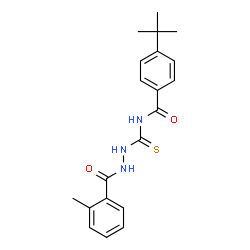 4-tert-butyl-N-{[2-(2-methylbenzoyl)hydrazino]carbonothioyl}benzamide structure