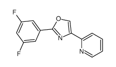 2-(3,5-二氟苯基)-4-(吡啶-2-基)-1,3-噁唑结构式