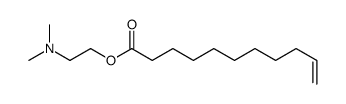 2-(dimethylamino)ethyl undec-10-enoate结构式