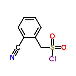 (2-氰基苯基)甲磺酰氯结构式