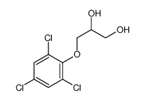 3-(2,4,6-trichlorophenoxy)propane-1,2-diol结构式