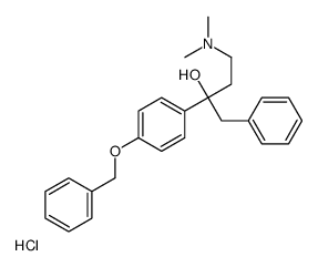 4-(dimethylamino)-1-phenyl-2-(4-phenylmethoxyphenyl)butan-2-ol,hydrochloride Structure