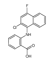 2-(2-Chloro-4-fluoro-naphthalen-1-ylamino)-benzoic acid结构式