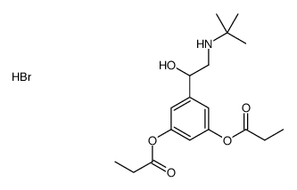 [3-[2-(tert-butylamino)-1-hydroxyethyl]-5-propanoyloxyphenyl] propanoate,hydrobromide Structure