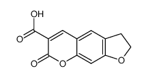 7-oxo-2,3-dihydro-7H-furo[3,2-g]chromene-6-carboxylic acid结构式