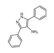 3,5-Diphenyl-1H-pyrazol-4-amine结构式