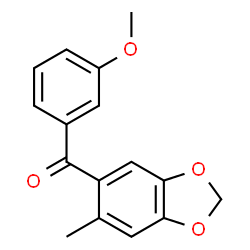 3-Methoxyphenyl(6-methyl-1,3-benzodioxol-5-yl) ketone结构式