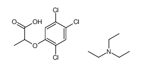 2-(2,4,5-trichlorophenoxy)propanoate,triethylazanium结构式
