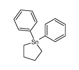 1,1-diphenylstannacyclopentane Structure