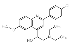 1-[2-(4-chlorophenyl)-6-methoxy-quinolin-4-yl]-2-diethylamino-ethanol picture