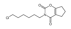 3-(6-chloro-hexyl)-6,7-dihydro-5H-cyclopenta[e][1,3]oxazine-2,4-dione Structure