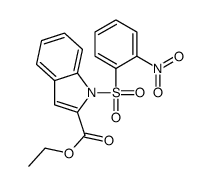 ethyl 1-(2-nitrophenyl)sulfonylindole-2-carboxylate Structure