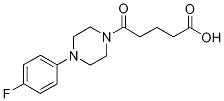 5-[4-(4-fluorophenyl)piperazin-1-yl]-5-oxopentanoic acid structure