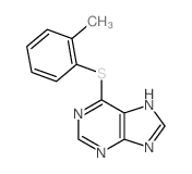 9H-Purine,6-[(2-methylphenyl)thio]-结构式