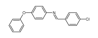 N-(4-chlorobenzylidene)-4-phenoxyaniline Structure
