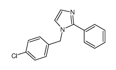 1-[(4-chlorophenyl)methyl]-2-phenylimidazole结构式