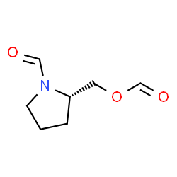 1-Pyrrolidinecarboxaldehyde, 2-[(formyloxy)methyl]-, (S)- (9CI)结构式
