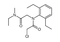 2-(N-(2-chloroacetyl)-2,6-diethylanilino)-N-ethyl-N-methylacetamide Structure