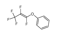 trans-1,2,3,3,3-Pentafluoro-1-phenoxypropene结构式