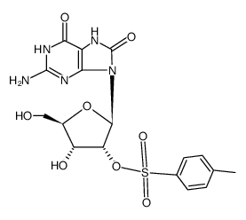 8-oxo-O2'-(toluene-4-sulfonyl)-7,8-dihydro-guanosine结构式