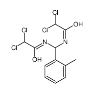 2,2-dichloro-N-[[(2,2-dichloroacetyl)amino]-(2-methylphenyl)methyl]acetamide Structure