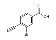 3-Bromo-4-cyanobenzoic acid structure