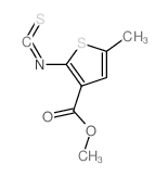 3-Thiophenecarboxylicacid,2-isothiocyanato-5-methyl-,methylester(9CI)结构式